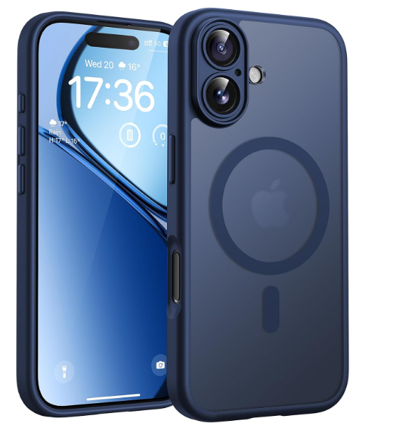 Funda TOCOL iPhone 17 MagSafe Antigolpes con Protección de Cámara – Negro