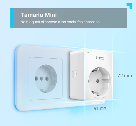 TP‑Link Tapo P100 | Enchufe Inteligente WiFi Mini | Alexa y Google