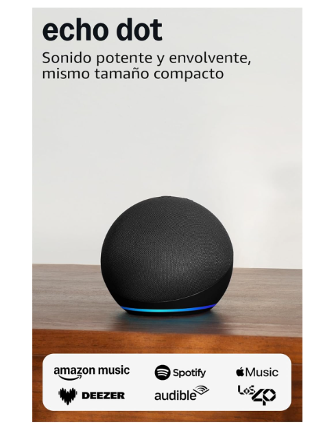 Echo Dot Última Generación Antracita | Altavoz Inteligente Alexa+