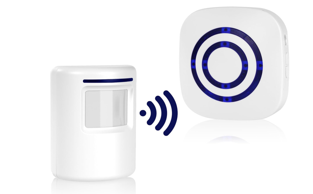 Detector de Movimiento AXFEE con Alarma y Timbre Interior PIR