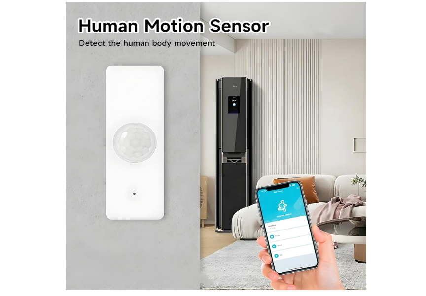 3 Pack Sensor de Movimiento WiFi Inteligente 2.4GHz para Hogar y Oficina