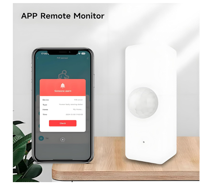 3 Pack Sensor de Movimiento WiFi Inteligente 2.4GHz para Hogar y Oficina