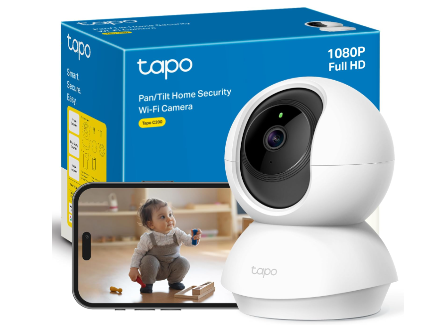 Cámara WiFi TP-Link Tapo C200 360° FHD con Visión Nocturna y Detección