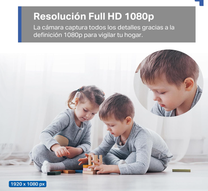 Cámara WiFi TP-Link Tapo C200 360° FHD con Visión Nocturna y Detección