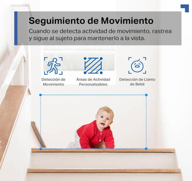Cámara WiFi TP-Link Tapo C200 360° FHD con Visión Nocturna y Detección