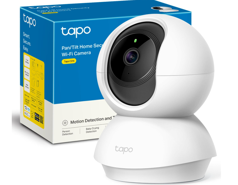 Cámara WiFi TP-Link Tapo C21A 2K 360° con Visión Nocturna y Detección