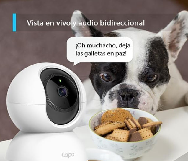 Pack 2 Cámaras WiFi TP-Link Tapo C200 360° FHD con Visión Nocturna