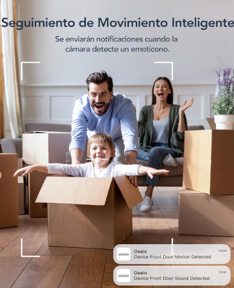 Pack 2 Cámaras WiFi GNCC 2K 360° con IA, Visión Nocturna y Alexa
