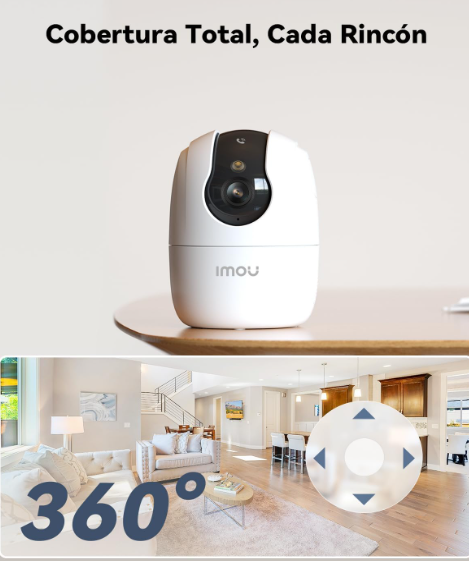 Cámara WiFi Imou Ranger 2C Pro 2K 360° con Visión Nocturna en Color
