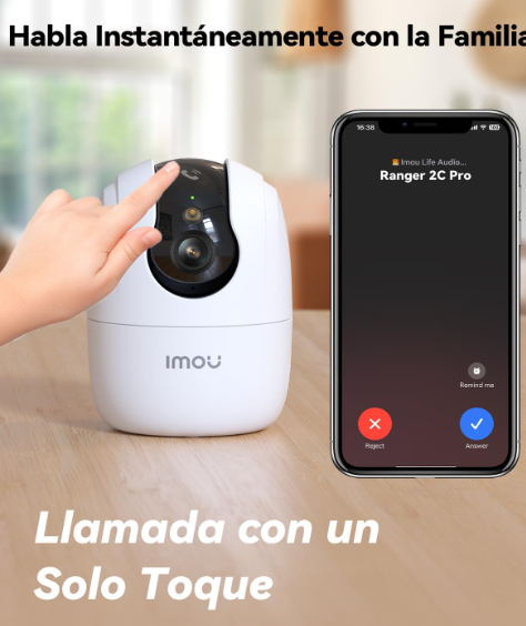 Cámara WiFi Imou Ranger 2C Pro 2K 360° con Visión Nocturna en Color