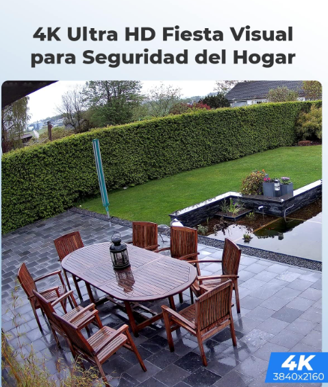 Cámara Reolink RLC‑810A 4K PoE Exterior con Detección Inteligente IP67