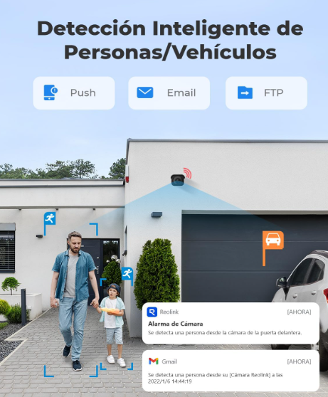 Cámara Reolink RLC‑810A 4K PoE Exterior con Detección Inteligente IP67