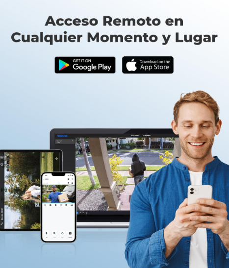 Cámara Reolink RLC‑810A 4K PoE Exterior con Detección Inteligente IP67