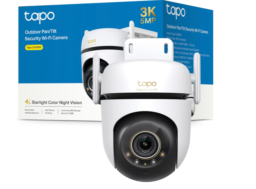 Cámara Tapo C530WS 3K Exterior 360° con Visión Nocturna Color IP66