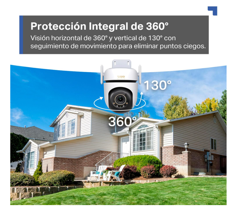 Cámara Tapo C530WS 3K Exterior 360° con Visión Nocturna Color IP66