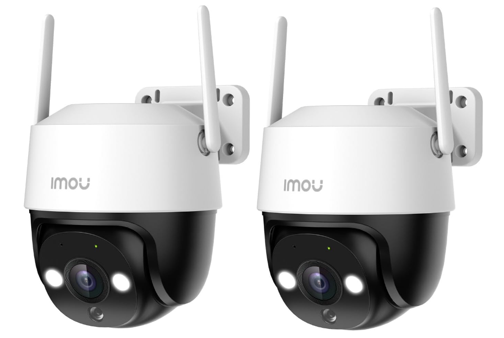 Pack 2 Cámaras Imou 2K Exterior PTZ 360° con Visión Nocturna Color IP66