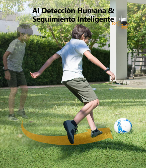 Pack 2 Cámaras Imou 2K Exterior PTZ 360° con Visión Nocturna Color IP66