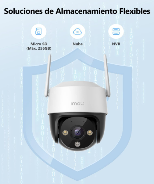 Pack 2 Cámaras Imou 2K Exterior PTZ 360° con Visión Nocturna Color IP66