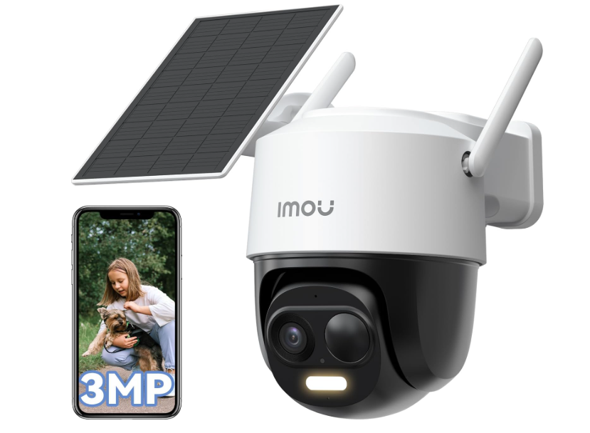 Cámara Imou 2K Solar PTZ Exterior 360° con Batería 365 Días IP66