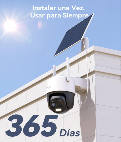 Cámara Imou 2K Solar PTZ Exterior 360° con Batería 365 Días IP66
