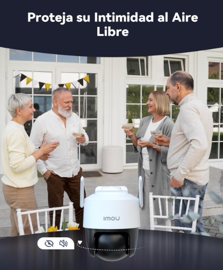 Cámara Imou 2K Solar PTZ Exterior 360° con Batería 365 Días IP66