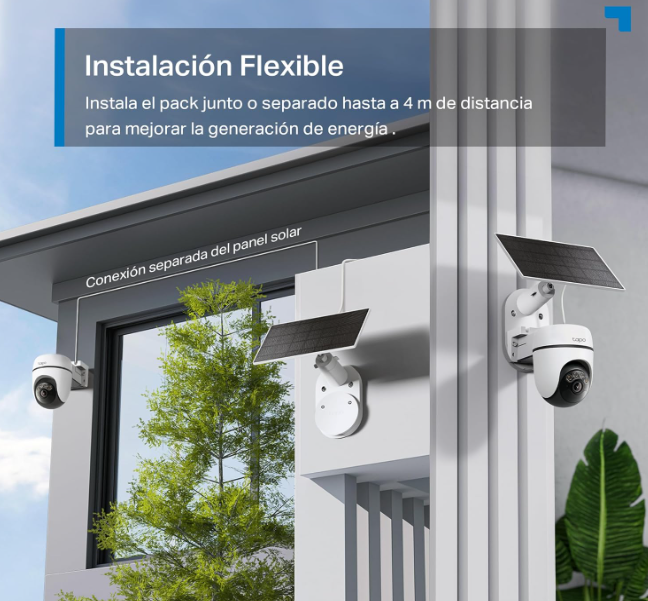 Cámara Tapo C610 Solar 2K Exterior 360° con Batería y Visión Color