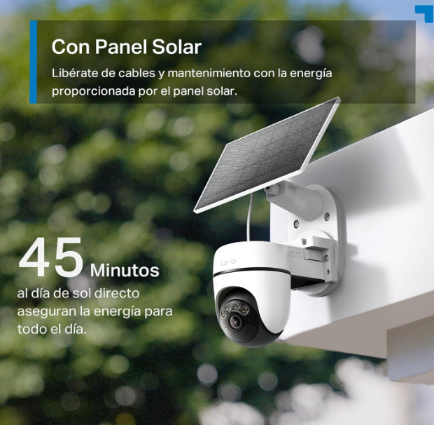 Cámara Tapo C610 Solar 2K Exterior 360° con Batería y Visión Color