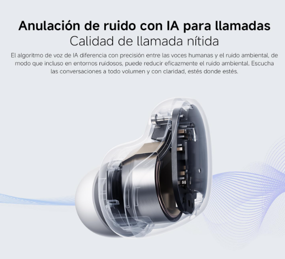Xiaomi Redmi Buds 6 Play, auriculares Bluetooth 36h con cancelación de ruido