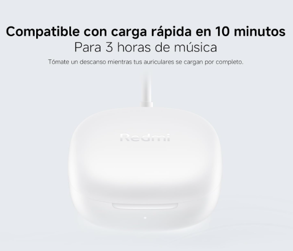 Xiaomi Redmi Buds 6 Play, auriculares Bluetooth 36h con cancelación de ruido