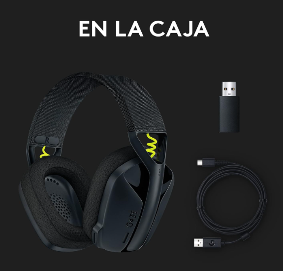 Logitech G435 LIGHTSPEED auriculares gaming inalámbricos con Bluetooth