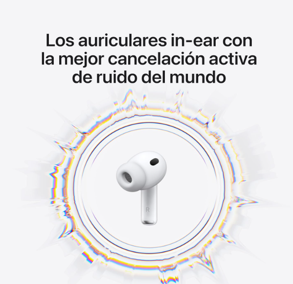Apple AirPods Pro 3 con cancelación activa y USB‑C