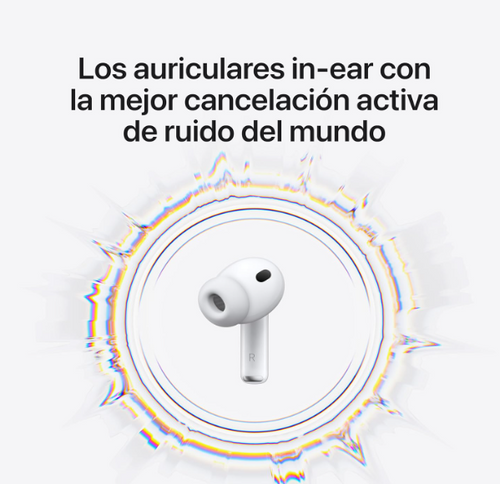 Apple AirPods Pro 3 con cancelación activa y USB‑C