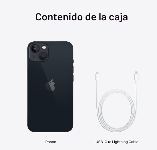 iPhone 13 128GB Negro Noche Reacondicionado con garantía
